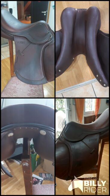 Huber Springsattel 16,5" super Sitz tolles Leder, Huber Jumper, Anja Dinter, Jumping Saddle, Gaienhofen, Image 6