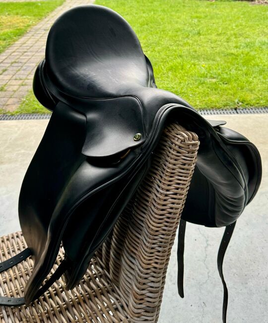 Hulsebos WB4 dressuur zadel 17,5 boommaat M, Hulsebos WB4, S. Lejeune, Dressage Saddle, Roosendaal, Image 4