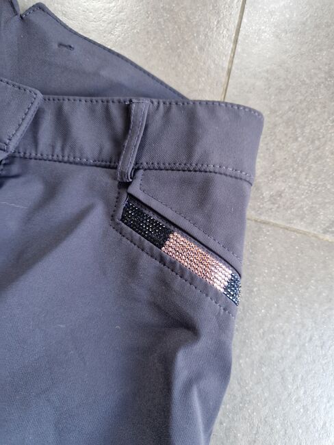 Hv polo gripreithose 36 S blau rosegold glitzer, Hv polo  Gripreithose , K. Werner, Reithosen, Westerwalsede, Abbildung 2