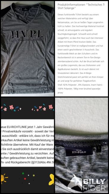 ⭐HV Polo/Neuwertiges Funktionsreitshirt Solange in S⭐, HV Polo  Solange, Familie Rose, Shirts & Tops, Wrestedt, Image 7