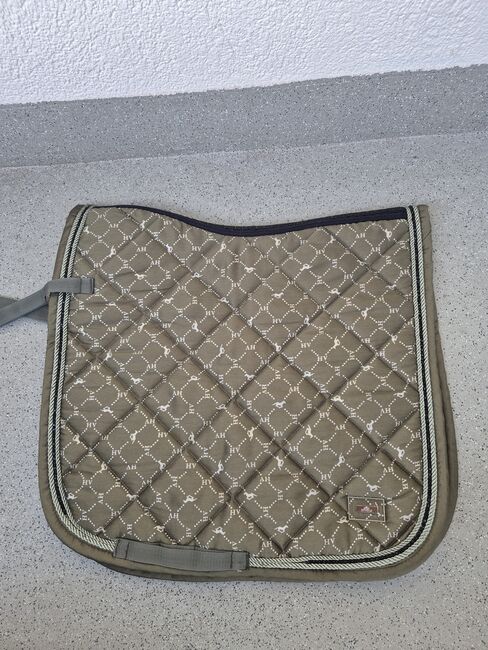 HV Polo Schabracke Dressur grün/gold, HV Polo, Sarah, Dressage Pads, Braunschweig