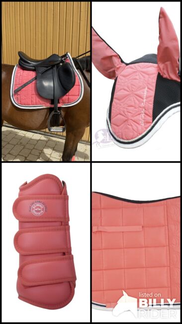 HV Polo Set "Nora" in bright coral, HV Polo  Nora bright coral, Julia, Dressage Pads, Augsburg, Image 6