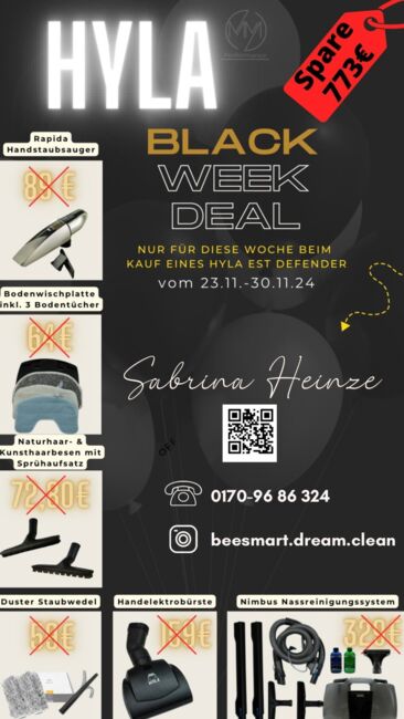 HYLA Black Week Angebot 23.-30.11. Präsentation, HYLA ESt Defender, Sabrina Heinze, Sonstiges, Walluf