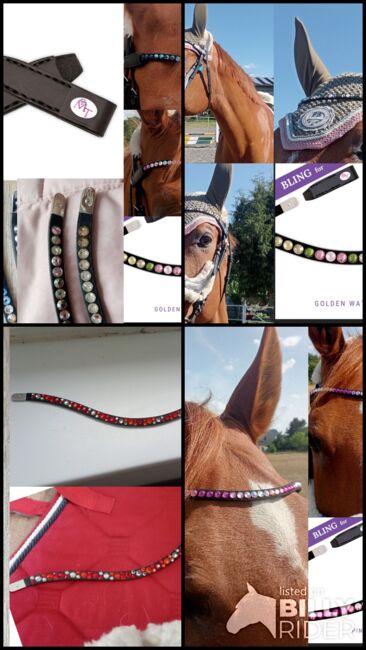 ic Tack Loops, Stirnriemen 'Bling, Swing' (Auflösung Sammlung), Magic Tack  Loops u. Stirnriemen Swing, Bling (neues System), Josi, Browbands, Oderaue, Image 9