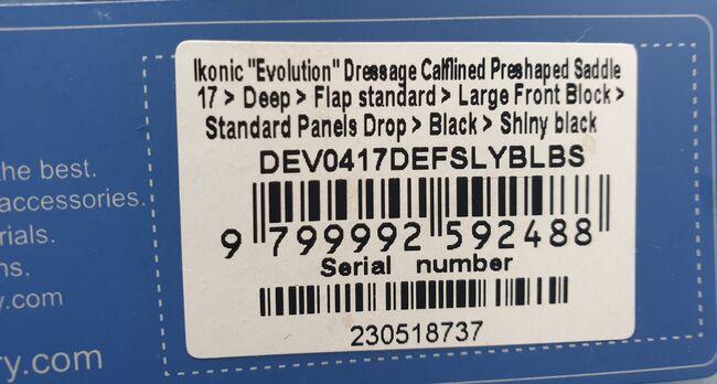Ikonic Dressursattel Neuwertig, Ikonic  Evolution , Privat , Dressursattel, Friedland, Abbildung 2
