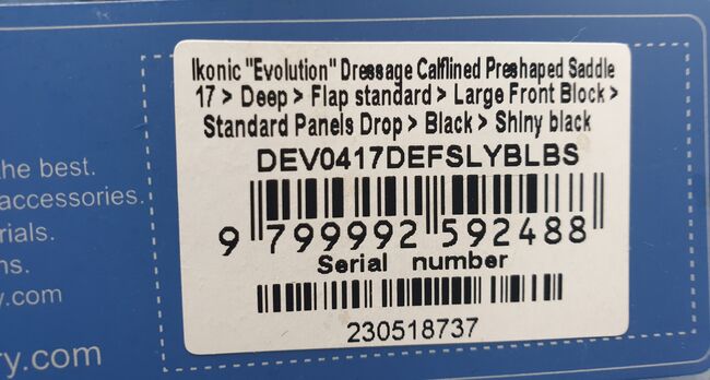 Ikonic Evolution, Ikonic Evolution  Evolution , Privat , Dressursattel, Göttingen , Abbildung 9