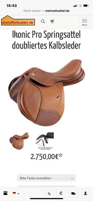 Ikonic pro Springsattel, Ikonic Pro Springsattel , Anne-Kathrin Schmidt, Jumping Saddle, Hof, Image 5