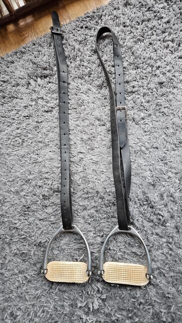 Klappbare sicherheitssteigbügel mit Lederriemen, Sophie, Saddle Accessories, Hamburg Groß Borstel