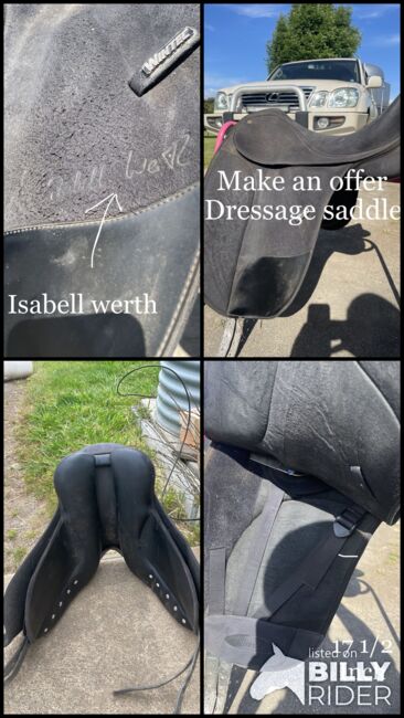 Isabell werth dressage saddle, Bates, Ruby , Dressursattel, Kyneton, Abbildung 6