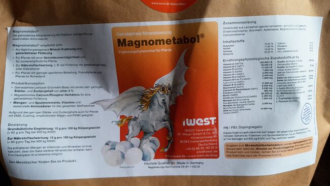 Iwest Magnometabol Mineralfutter, Iwest  Magnometabol , SL, Horse Feed & Supplements, Guxhagen 