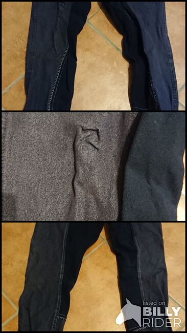Jeansreithose Equilipre mit Volllederbesatz Größe 170, Sandra, Kinder-Reithosen, Knittlingen, Abbildung 4