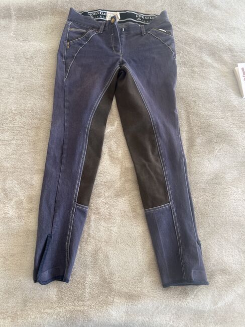 Jeansreithose mit Leder Vollbesatz von Horsware, Horseware, Andrea, Children's Breeches & Jodhpurs, Zurich 
