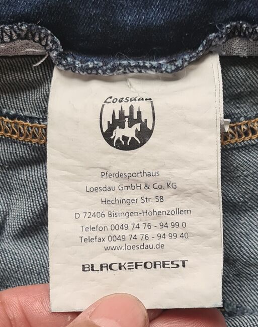 Jeansreitjose / Reithose mit Grip / Gripp, Black Forest, Birgit Kröner, Reithosen, Bamberg, Abbildung 3
