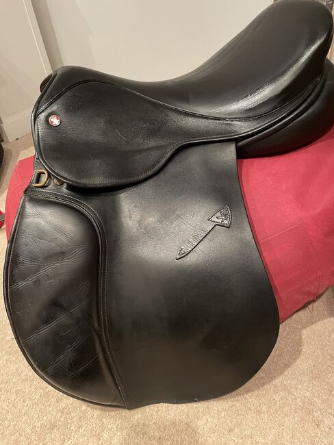 Jeffries 18” changeable gullet black gp saddle, Jeffries Falcon, Lynn kelly, All Purpose Saddle, Kilwinning 