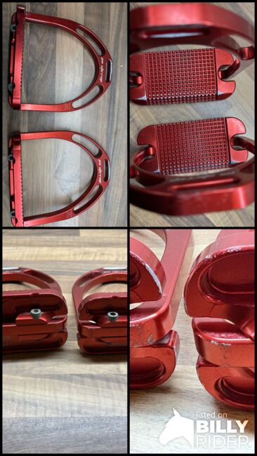 Jin Stirrup Steigbügel rot, Jin Stirrup, Nadine Seefried, Saddle Accessories, Madlitz-Wilmersdorf Wilmersdorf, Image 8