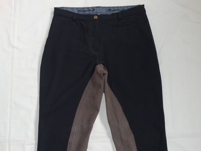 Jodhpur Thermoreithose 40 Schwarz Kunstleder-Voll-Besatz Braun Equilibre Winter-Reithose, Equilibre Thermoreithose, Anne, Breeches & Jodhpurs, Wahrenholz, Image 4