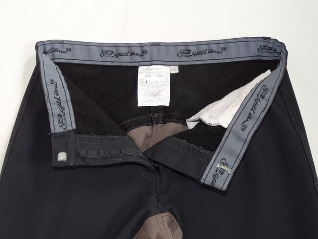 Jodhpur Thermoreithose 40 Schwarz Kunstleder-Voll-Besatz Braun Equilibre Winter-Reithose, Equilibre Thermoreithose, Anne, Breeches & Jodhpurs, Wahrenholz, Image 5