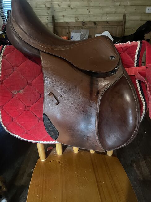 John Whittaker jump saddle, John Whittaker , Sheenagh Sankey, Jumping Saddle, Welshpool 