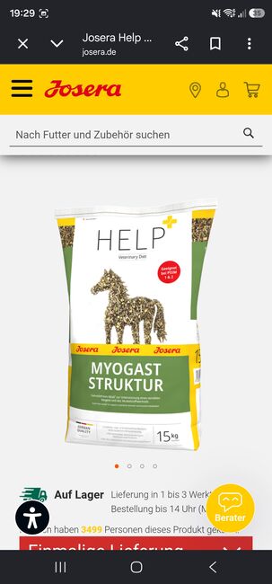 Josera Myogast Struktur 2x 15 kg, Josera  Myogast Struktur , Katja Franke , Pferdefutter, Grüna