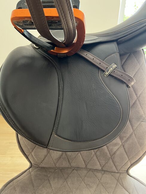 Springsattel 17,5“ dunkelbraun, Cheval de luxe  california, Melanie Stober , Jumping Saddle, Lastrup, Image 7