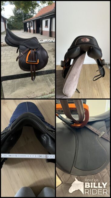 Springsattel 17,5“ dunkelbraun, Cheval de luxe  california, Melanie Stober , Jumping Saddle, Lastrup, Image 12