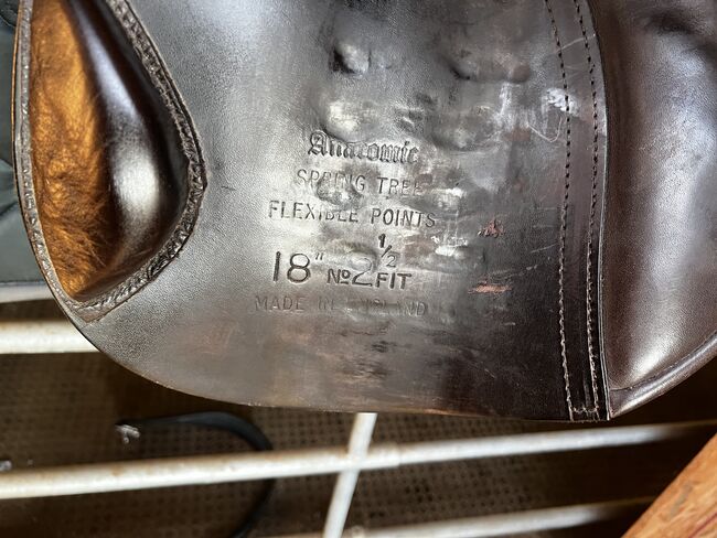 Springsattel  18 Zoll braun, Hintermayer Anatomic spring tree, Amberger Verena, Jumping Saddle, Viechtach , Image 3