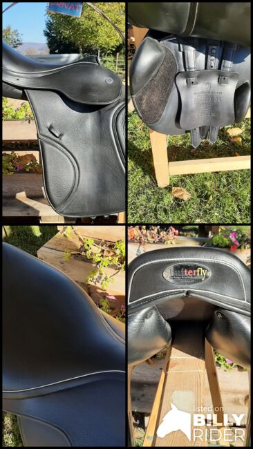 Springsattel Butterfly Claudia 17S F - neuwertig, Dt. Saddlery Butterfly Claudia Spring 17 S F, Maresa, Jumping Saddle, Pfullingen, Image 9