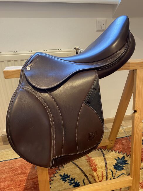 Springsattel Equiline EQ1 braun, Kopfeisen tauschbar, Equiline  EQ1, Daniela Grode , Jumping Saddle, Altenberge , Image 3