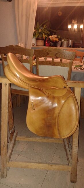 Springsattel Kentaur J.B. - 17,5" - Fa. Cognac, Kentaur  J.B., Kristin Hilf , Jumping Saddle, Pommelsbrunn