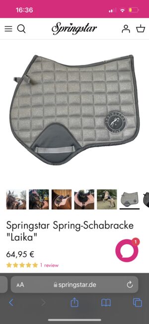 Spring-Schabracke, Springstar Laika, Jana Wolf, Dressage Pads, Rottenburg , Image 2