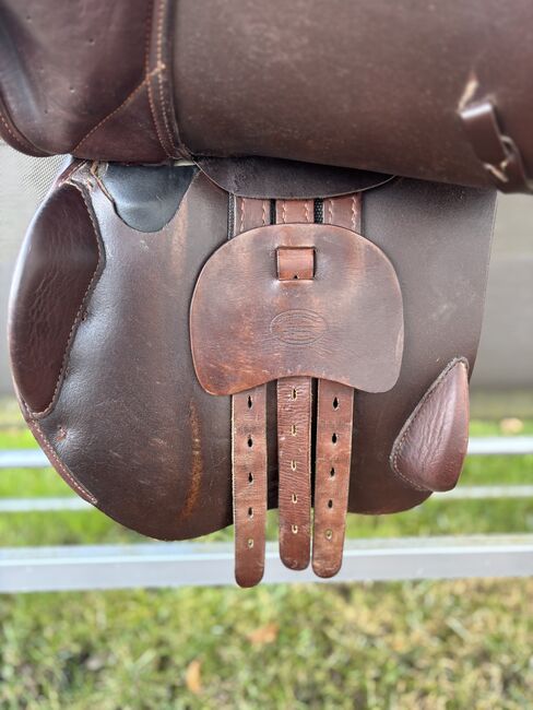 Springsattel PRG braun 17,5 sehr guter Zustand, Professional Riders Germany , Jessica Roos, Jumping Saddle, Untersiemau , Image 7