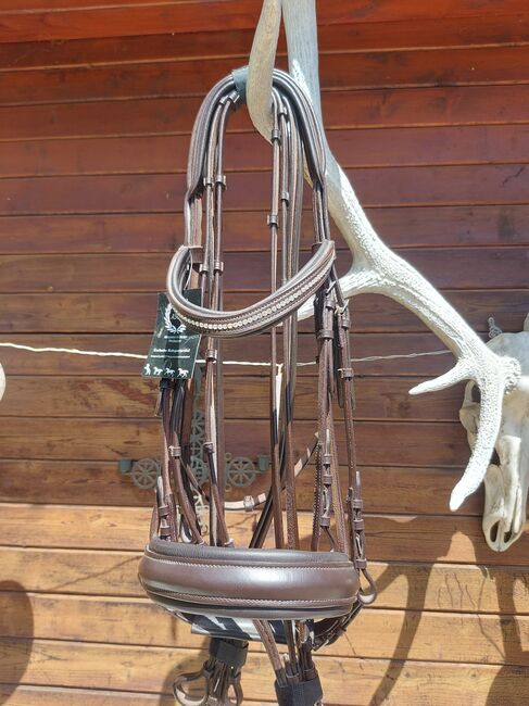 Kandarenzaum braun mit Glitzerstirnband, Ascot, Pet, Other, Simontornya