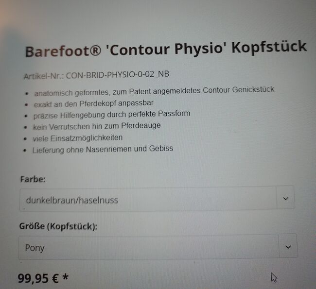 Kappzaum WB von Barefoot, Barefoot Kappzaum, Kathi Ramsauer, Gebisslose Zäumungen, Aschau, Abbildung 7