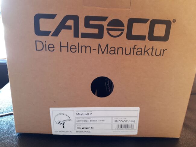 Reithelm Casco Gr. 55-57 NEU!!!, Firma Casco Mistrall 2 schwarz, YW, Kaski, Leonberg, Image 2