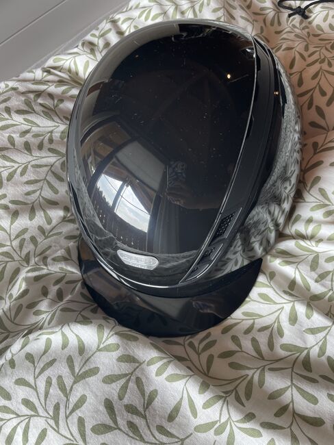 Reithelm Pikeur Airduo shiny schwarz, Grösse S 53-56, Pikeur Airduo Shiny, Susi, Kaski, Prem