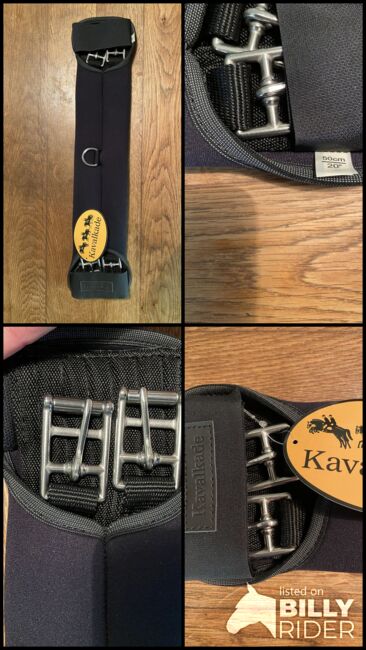 Kavalkade Neopren-Kurzgurt 50 cm schwarz, Kavalkade  Neopren-Kurzgurt, Heike Pressler, Sattelgurte, Weinheim , Abbildung 5