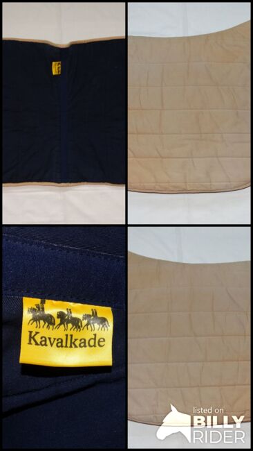 Kavalkade Polopad Wendepad 55 cm marine blau beige Dressur Schabracke Puff Pad Puffpad, Kavalkade Polopad, Anne, Czapraki, Wahrenholz, Image 8