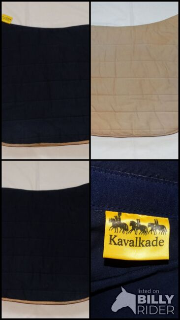 Kavalkade Puff Pad Wendepad 55 cm marine blau beige Dressur Schabracke Polopad Puffpad, Kavalkade Puffpad, Anne, Czapraki, Wahrenholz, Image 8