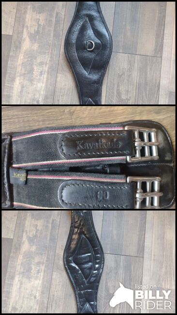 Kavalkade Sattelgurt Kurzgurt Ledergurt Soft 80cm schwarz, Kavalkade, Rebecca, Sattelgurte, Ulm, Abbildung 4