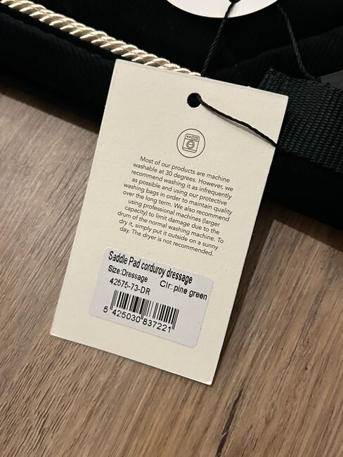 Kentucky Horseware Schabracke corduroy pine green dunkelgrün wb Dressur dl neu, Kentucky , Pferd , Dressage Pads, Velbert, Image 3