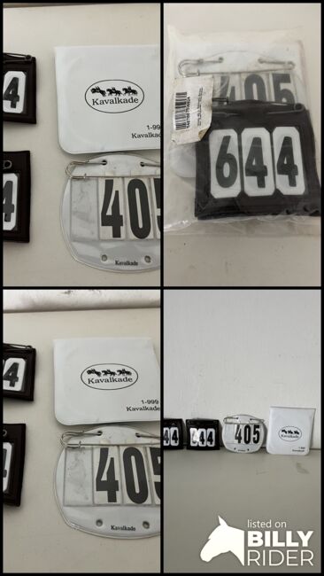 Kentucky Horsewear Braun Startnummer PVC mit Sicherheitsnadel /Waldhausen 3-stellig Kopfnummern Set, Kentucky / Waldhausen Startnummern Set, Tom, Pozostałe, Herne, Image 10