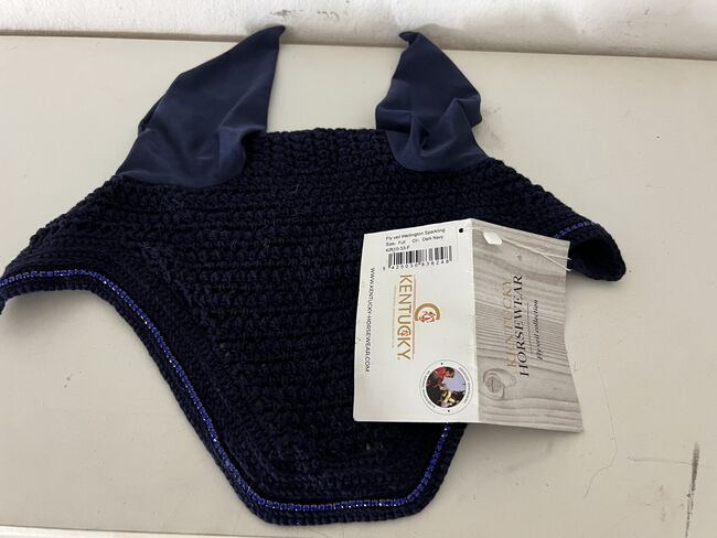 Kentucky Horsewear Dunkelblau Full Fliegenmütze Wellington Glitter Band, Kentucky, Tom, Fly & Insect Control, Herne, Image 4