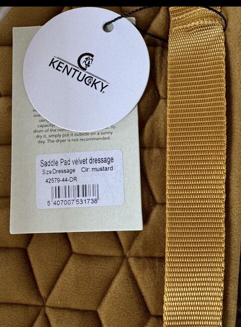 Kentucky Schabracke & Bandagen - Mustard / Senfgelb NEU !, Kentucky Horseware  Velvet , Daniela , Dressage Pads, Virneburg , Image 2