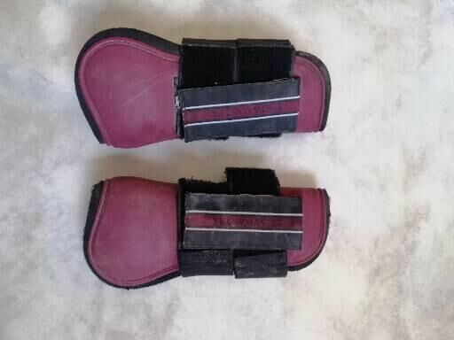 Gamaschen, rot, Gr Cob, Showmaster, S. Helms, Tendon Boots, Ruppertsweiler