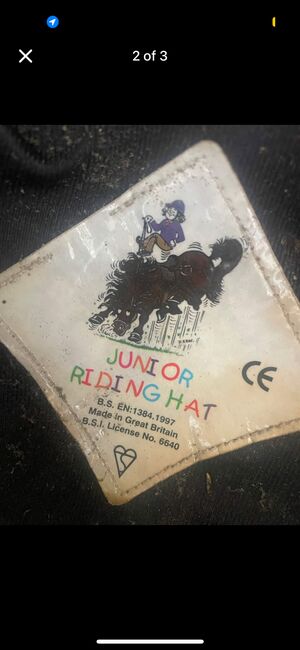 Kids Riding School Black Velvet Helmet, Amelia Mangan, Reithelme, Limerick, Abbildung 2