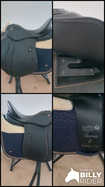 Kieffer Ascona 2 Dressursattel 17 schwarz-cognac wie neu 1. Hand viele Extras Restgarantie, Kieffer  Ascona 2, Mareike K, Dressage Saddle, Marsberg, Image 15