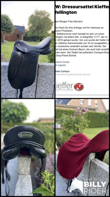 Kieffer Dressursattel, Kieffer Wellington, Susanne Klement, Dressage Saddle, Bilsen, Image 8