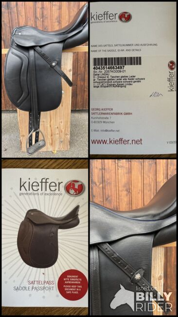 Kieffer Dressursattel, absolut neuwertig, Kieffer Lindau Exclusive, Martina Knoblauch, Dressage Saddle, Uhldingen-Mühlhofen, Image 12