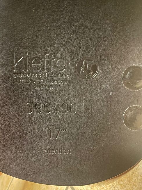 Kieffer Vielseitigkeitssattel 17 Zoll in Sonderfarbe EINZELSTÜCK, Kieffer Venedig, Astrid Heinrich, All Purpose Saddle, Rott, Image 5