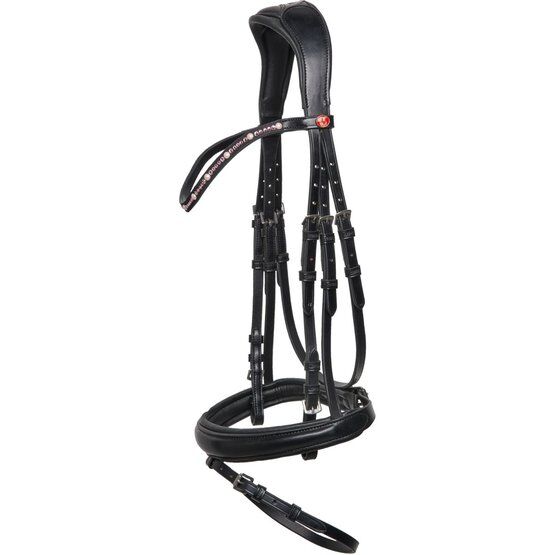 Kieffer Trense Priya Schwarz/Rosa Warmblut *neu* UVP 238 €, Kieffer Priya, Nicola Körting, Bridles & Headstalls, Ötzingen 